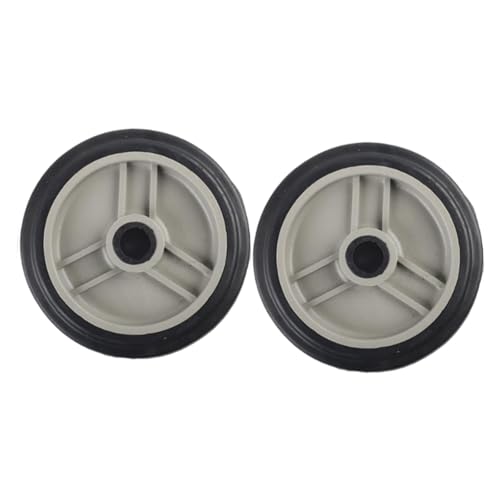 2 x Ersatzräder für Luftkompressoren, universelle Passform, technisches PP-Material, 12 - 14 cm Durchmesser, Schrauben nicht im Lieferumfang enthalten, 10,2 cm von misppro