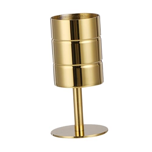 Cocktailhalter aus Metall mit Martini-Spießen, wiederverwendbare Vorspeisen-Spieße für Obstteller und Getränke, Gold von misppro