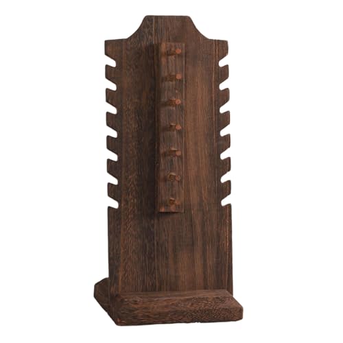 Halskettenhalter, Schmuckständer mit stabiler Basis, Holz, Organizer für Zuhause, Kommode, Arbeitsplatte, Schaufenster, 13 x 10 x 30 cm Halskettenhalter, Schmuckständer mit stabiler Basis, Holz, Organizer für Zuhause, Kommode, Arbeitsplatte, Schaufenster, 13 x 10 x 30 cm von misppro
