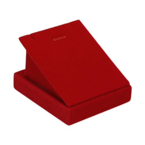 Halskettenständer, Schmuck-Organizer, PU-Material, Aufbewahrungsregal, Kettenhalter für Ohrringe, Damen, Kommode, Kunstdekorationen, 7 x 8 x 5 cm, Rot Halskettenständer, Schmuck-Organizer, PU-Material, Aufbewahrungsregal, Kettenhalter für Ohrringe, Damen, Kommode, Kunstdekorationen, 7 x 8 x 5 cm, Rot von misppro