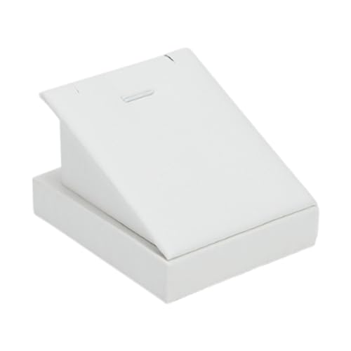 Halskettenständer, Schmuck-Organizer, PU-Material, Aufbewahrungsregal, Kettenhalter für Ohrringe, Damen, Kommode, Kunstdekorationen, 7 x 8 x 5 cm, Weiß Halskettenständer, Schmuck-Organizer, PU-Material, Aufbewahrungsregal, Kettenhalter für Ohrringe, Damen, Kommode, Kunstdekorationen, 7 x 8 x 5 cm, Weiß von misppro