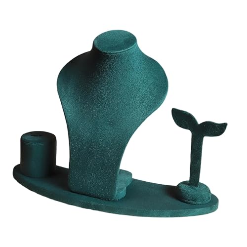 Halskettenständer, Schmuckständer für Damen, Kettenständer, Ohrringhalter für Regale, Geschäft, Schlafzimmer, Grün Halskettenständer, Schmuckständer für Damen, Kettenständer, Ohrringhalter für Regale, Geschäft, Schlafzimmer, Grün von misppro