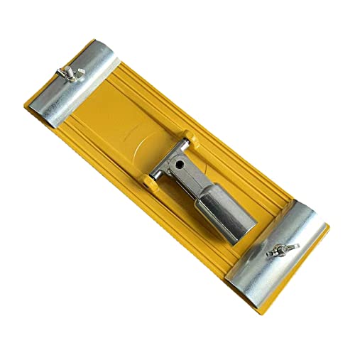 Handschleiferhalter, Schleifblätterhalter, Handschleifblock, Schleifpolierwerkzeug für Trockenbau, Holzbearbeitung, Metall, Holz, Gelb von misppro