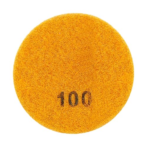 Harz-Polierpad, 8,9 cm, Klettscheibe für Beton, Granit, Marmor, Stein, Bodenschleifen, Körnung 100 von misppro