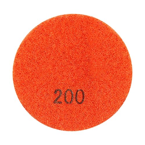 Harz-Polierpad, 8,9 cm, Klettscheibe für Beton, Granit, Marmor, Stein, Bodenschleifen, Körnung 200 von misppro