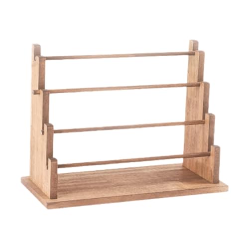 Holz-Armbandhalter, Schmuck-Organizer, moderner Haargummi-Halter, Uhren-Display, Uhrenständer für Requisiten, Schaufenster, Laden, Kommoden, 4 Ebenen Holz-Armbandhalter, Schmuck-Organizer, moderner Haargummi-Halter, Uhren-Display, Uhrenständer für Requisiten, Schaufenster, Laden, Kommoden, 4 Ebenen von misppro