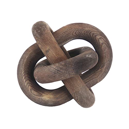 Holzkettenornamente, 3 Glieder, Holzknoten für Vitrine, Schreibtisch, handgefertigt, dekorativ, Wohnzimmerdekoration, Braun Holzkettenornamente, 3 Glieder, Holzknoten für Vitrine, Schreibtisch, handgefertigt, dekorativ, Wohnzimmerdekoration, Braun von misppro