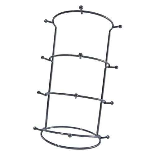Kronen-Schmuckständer, Stirnband-Halter für Damen und Mädchen, Haar-Accessoires, Organizer, Präsentationsständer für Schminktisch, Heimdekoration, Schwarz, 4 Etagen Kronen-Schmuckständer, Stirnband-Halter für Damen und Mädchen, Haar-Accessoires, Organizer, Präsentationsständer für Schminktisch, Heimdekoration, Schwarz, 4 Etagen von misppro