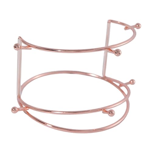 Kronen-Schmuckständer, Stirnbandhalter für Damen und Mädchen, Haar-Accessoires, Organizer, Präsentationsständer für Schminktisch, Heimdekoration, Roségold, 2 Etagen Kronen-Schmuckständer, Stirnbandhalter für Damen und Mädchen, Haar-Accessoires, Organizer, Präsentationsständer für Schminktisch, Heimdekoration, Roségold, 2 Etagen von misppro