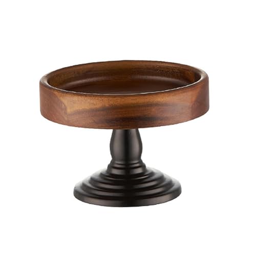 Kuchenständer aus Holz, Dessertteller, rund, Obsttablett für Bauernhaus, Vorspeisen, Hochzeit, Haushalt, S, klein Kuchenständer aus Holz, Dessertteller, rund, Obsttablett für Bauernhaus, Vorspeisen, Hochzeit, Haushalt, S, klein von misppro