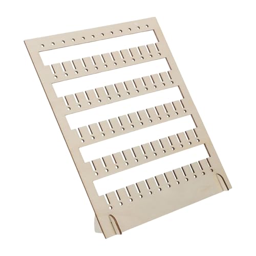 Ohrringhalter, Schmuck-Organizer, braun, dekorativer Halskettenhalter, Ständer, Ornament für Wohnzimmer, Badezimmer, Schreibtisch-Display, Länge 18 cm von misppro