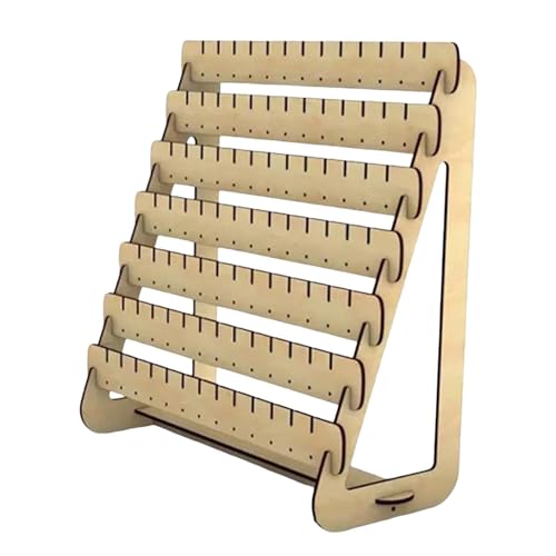 Ohrringhalter, Schmuckständer, Holz, multifunktionaler Organizer mit Aufhängelöchern, für Arbeitsflächen, Geschäfte, Vitrinen, Kommoden, 25 x 11 x 25 cm, Gelb Ohrringhalter, Schmuckständer, Holz, multifunktionaler Organizer mit Aufhängelöchern, für Arbeitsflächen, Geschäfte, Vitrinen, Kommoden, 25 x 11 x 25 cm, Gelb von misppro