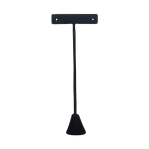 Ohrringständer, Schmuckständer, T-Form, Schmuckturm, Ohrringbaum für Fotografie, Zuhause, Einzelhandel, Kommode, schwarzer Samt, 17 cm Ohrringständer, Schmuckständer, T-Form, Schmuckturm, Ohrringbaum für Fotografie, Zuhause, Einzelhandel, Kommode, schwarzer Samt, 17 cm von misppro