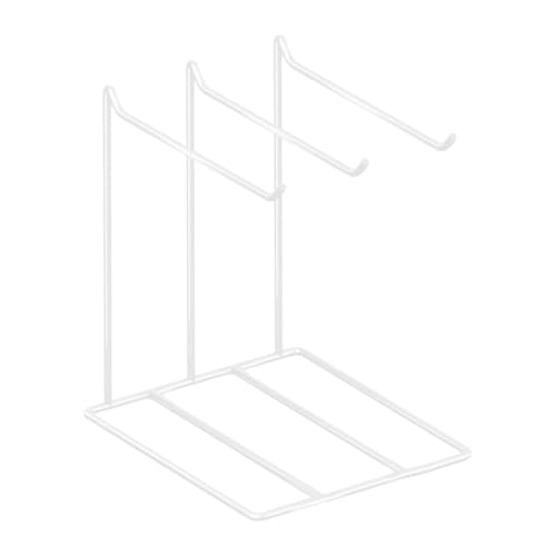 Schmuck-Organizer, Halsketten-Hängeregal mit 3 Aufhängern für Ohrringe, Armbänder, Stirnband, Präsentationsständer, 26 x 21,5 x 29 cm, Weiß Schmuck-Organizer, Halsketten-Hängeregal mit 3 Aufhängern für Ohrringe, Armbänder, Stirnband, Präsentationsständer, 26 x 21,5 x 29 cm, Weiß von misppro
