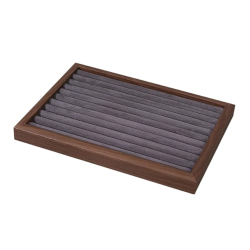 Schmuck-Organizer, Ständer, Vitrine mit mehreren Fächern für Halsketten, Ohrringe, Armbänder, Beige, große Größe, Grau, groß Schmuck-Organizer, Ständer, Vitrine mit mehreren Fächern für Halsketten, Ohrringe, Armbänder, Beige, große Größe, Grau, groß von misppro