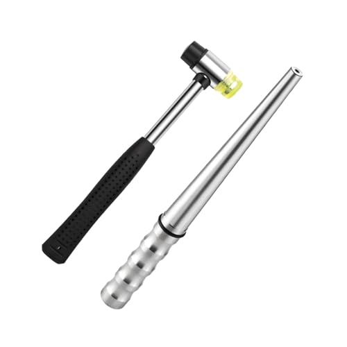 Schmuckgrößen-Spanndorn-Werkzeug mit Gummihammer zur Größenanpassung und -anpassung, Stahlkonstruktion mit ergonomischem Griff für Heimwerker-Schmuckherstellung Schmuckgrößen-Spanndorn-Werkzeug mit Gummihammer zur Größenanpassung und -anpassung, Stahlkonstruktion mit ergonomischem Griff für Heimwerker-Schmuckherstellung von misppro