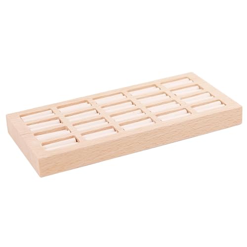 Schmucktablett Ringe, Organizer, modern, praktisch, dekoratives Ablagetablett für Kommode, Tisch, Schminktisch, Organizer, S 20 Löcher Schmucktablett Ringe, Organizer, modern, praktisch, dekoratives Ablagetablett für Kommode, Tisch, Schminktisch, Organizer, S 20 Löcher von misppro