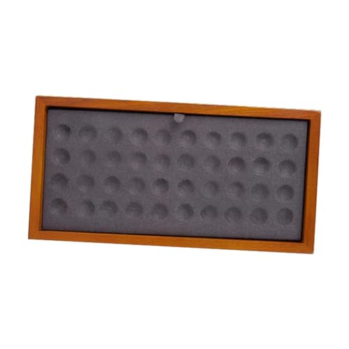 Schmucktablett aus Mikrofaser, für Edelsteinperlen, 22,9 x 11,7 x 2 cm, Grau gepunktet von misppro