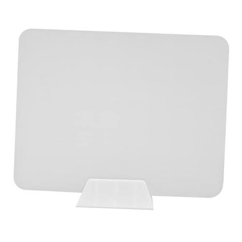 Schreibtisch-Trennwand, Trennwand, Tisch-Trennwand, für Studium, Prüfungen, Klassenzimmer, Büro, Restaurant, 40 x 40 cm, weißer PP-Ständer Schreibtisch-Trennwand, Trennwand, Tisch-Trennwand, für Studium, Prüfungen, Klassenzimmer, Büro, Restaurant, 40 x 40 cm, weißer PP-Ständer von misppro