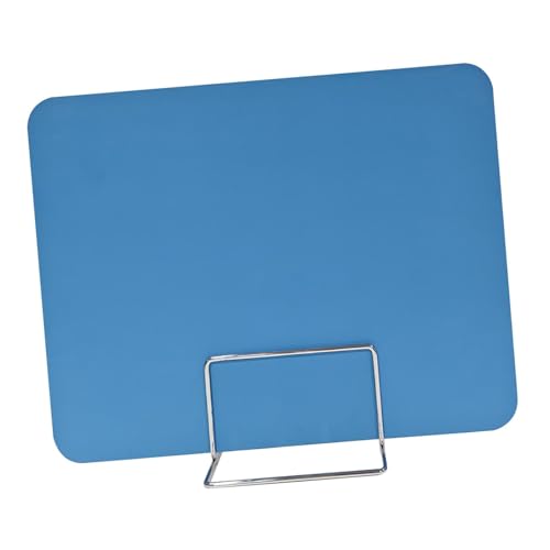 Schreibtisch-Trennwand, Trennwand, Tisch-Trennwand, für Studium, Tests, Klassenzimmer, Büro, Restaurant, 40 x 40 cm, blauer Metallständer Schreibtisch-Trennwand, Trennwand, Tisch-Trennwand, für Studium, Tests, Klassenzimmer, Büro, Restaurant, 40 x 40 cm, blauer Metallständer von misppro