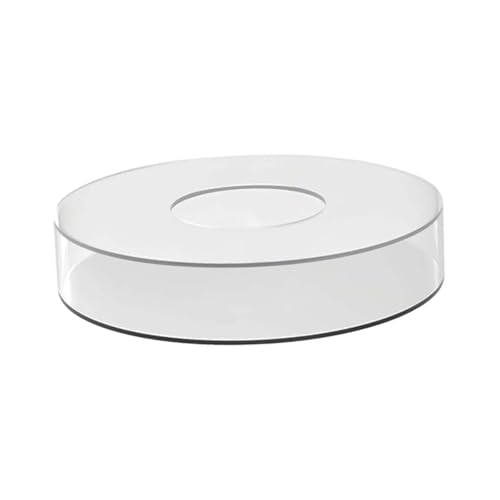 Transparenter Acryl-Kuchenständer, befüllbar, Kuchenhalter, Vitrine, stapelbar, Dekoration, Organizer, Buffet-Aufstieg für Partyzubehör, 20 x 5 cm von misppro