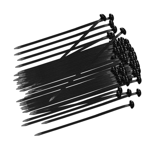 Universal-Kabelbinder aus Nylon, selbstschließend, robust, mit Schraubenloch, für Zuhause, Büro, Garage, 28 x 28 cm, 100 Stück Universal-Kabelbinder aus Nylon, selbstschließend, robust, mit Schraubenloch, für Zuhause, Büro, Garage, 28 x 28 cm, 100 Stück von misppro