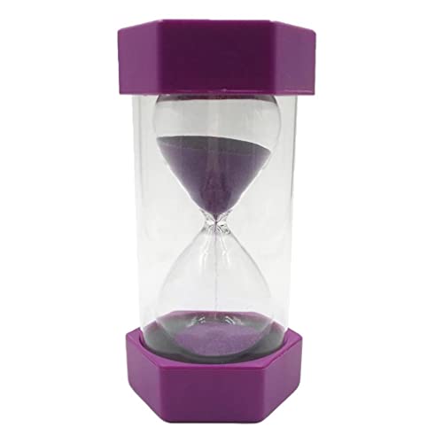 misppro 1 x Sanduhr, Sanduhr, Heimdekoration, Geburtstagsgeschenk, 40 Minuten, Violett, wie beschrieben von misppro