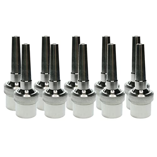 misppro 10 Stück verstellbare Edelstahl Universal Gerade Garten Brunnen Düse DN15 von misppro