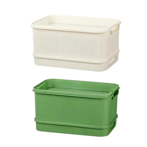 misppro 2 Stück Sprossen Tablett Anzuchtset Mehrzweck-Gartenwerkzeug Pflanzbehälter Microgreens Anzuchtschalen für drinnen und draußen von misppro