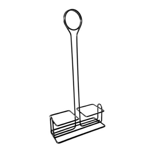 misppro Gewürzregal, Gewürzhalter mit Tischnummernhalter, platzsparende Organisation, moderner Glas-Organizer für Zuhause, Arbeitsplatte, Schwarz misppro Gewürzregal, Gewürzhalter mit Tischnummernhalter, platzsparende Organisation, moderner Glas-Organizer für Zuhause, Arbeitsplatte, Schwarz von misppro
