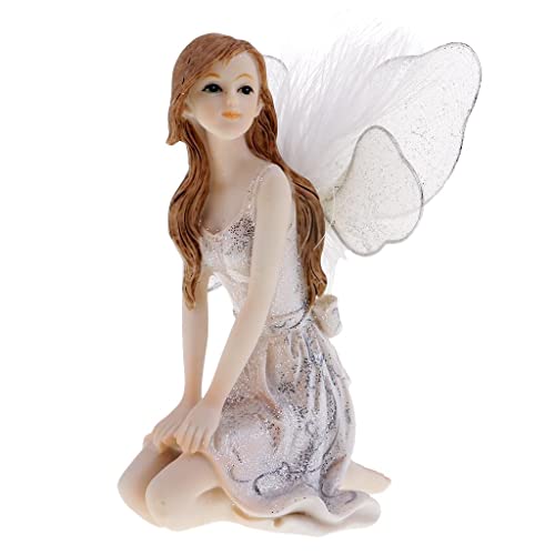 misppro Puppe Fee Engel fliegende Harz Figur Party Dekoration Figur Niedlich Handwerk Geschenk - kniend 1 von misppro