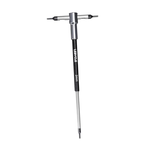 misppro T-Griff Sechskantschlüssel Gleitzubehör Inbusschlüssel für mechanische Arbeit Fahrrad Autoreparatur Möbelmontage - 2 mm von misppro