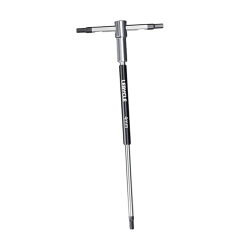 misppro T-Griff Sechskantschlüssel Gleitzubehör Inbusschlüssel für mechanische Arbeit Fahrrad Autoreparatur Möbelmontage - 4 mm von misppro