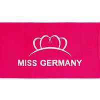 Miss Germany Strandtuch "Miss Germany", (1 St., Strandtuch 100 x 180 cm), Velours, mit großem Logo-Motiv von miss germany