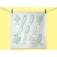 Gurkentuch, Gurkenmehlsacktuch, Gurkengeschirrtuch, Gurkenküchengeschenk, Geschenk Für Feinschmecker, Gurkenliebhaber, Lustiges Gurkentuch von missjohnnysquirrel