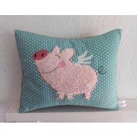 Glücksschweinchen Kissen Glücksschweinchen Kissen von misssewingsnail