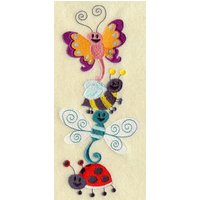 Besticktes Libellen Handtuch - Bubble Bee Bug Stack Badetuch Schürze Fingerkuppentuch-Küchentuch von misty1718