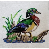 Holz Ente Handtuch - Besticktes Jagd Fingerkuppen Schürze-Küchen von misty1718