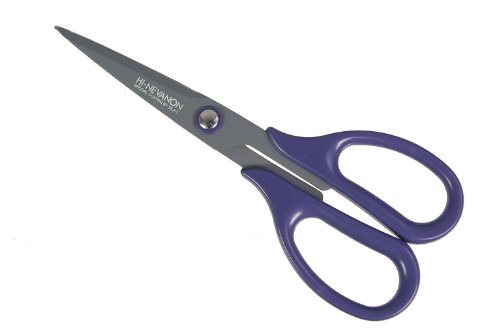 Marusho-Kogyo Silky Hi-Nevanon Teflon Coated Office Scissors 6.3 Inch Violett Klassisch Beidhändig von 丸章工業(Marusho-Kogyo)