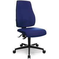 Topstar® Bürodrehstuhl, royalblau 420-550 mm, mit Permanentkontakt, ohne Armlehnen Tragfähigkeit 110 kg von Topstar®