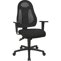 Topstar® Bürodrehstuhl, schwarz/schwarz 420-530 mm, mit Synchrontechnik, ohne Armlehnen von Topstar®