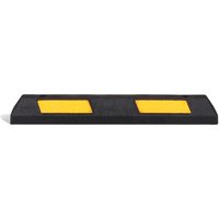 dancop Parkplatzbegrenzung PS90, Breite 870 mm, gelb/schwarz von dancop