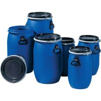 Graf Weithalsfass 60l PE blau 2 Tragegriffe Einfüllöffnung-D.330mm von Graf