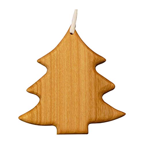mitienda mit Liebe gemacht Christbaumschmuck aus Holz Tanne, Geschenkanhänger, Holzschmuck Kirschbaum von mitienda mit Liebe gemacht