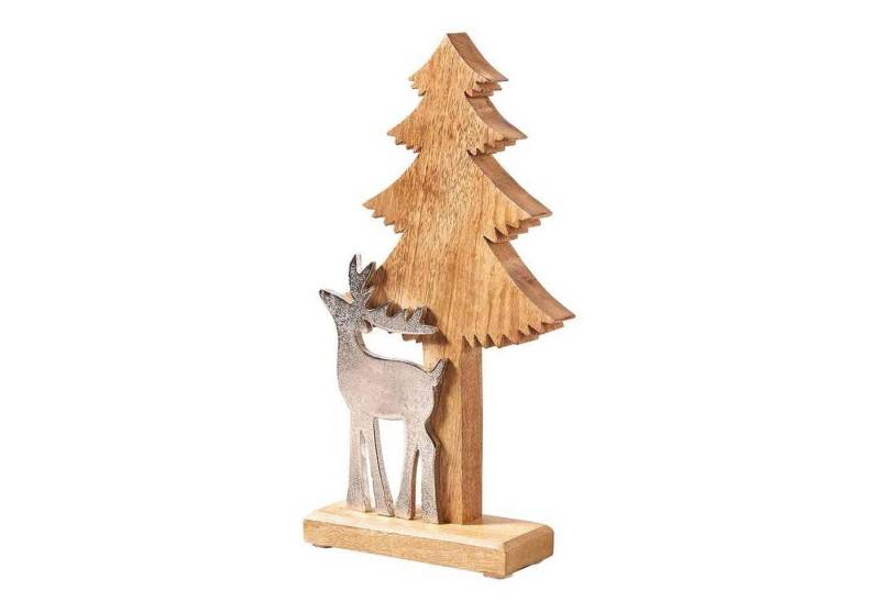 mitienda Dekoobjekt Tanne mit Hirsch, Weihnachtsdeko 34cm mitienda Dekoobjekt Tanne mit Hirsch, Weihnachtsdeko 34cm von mitienda