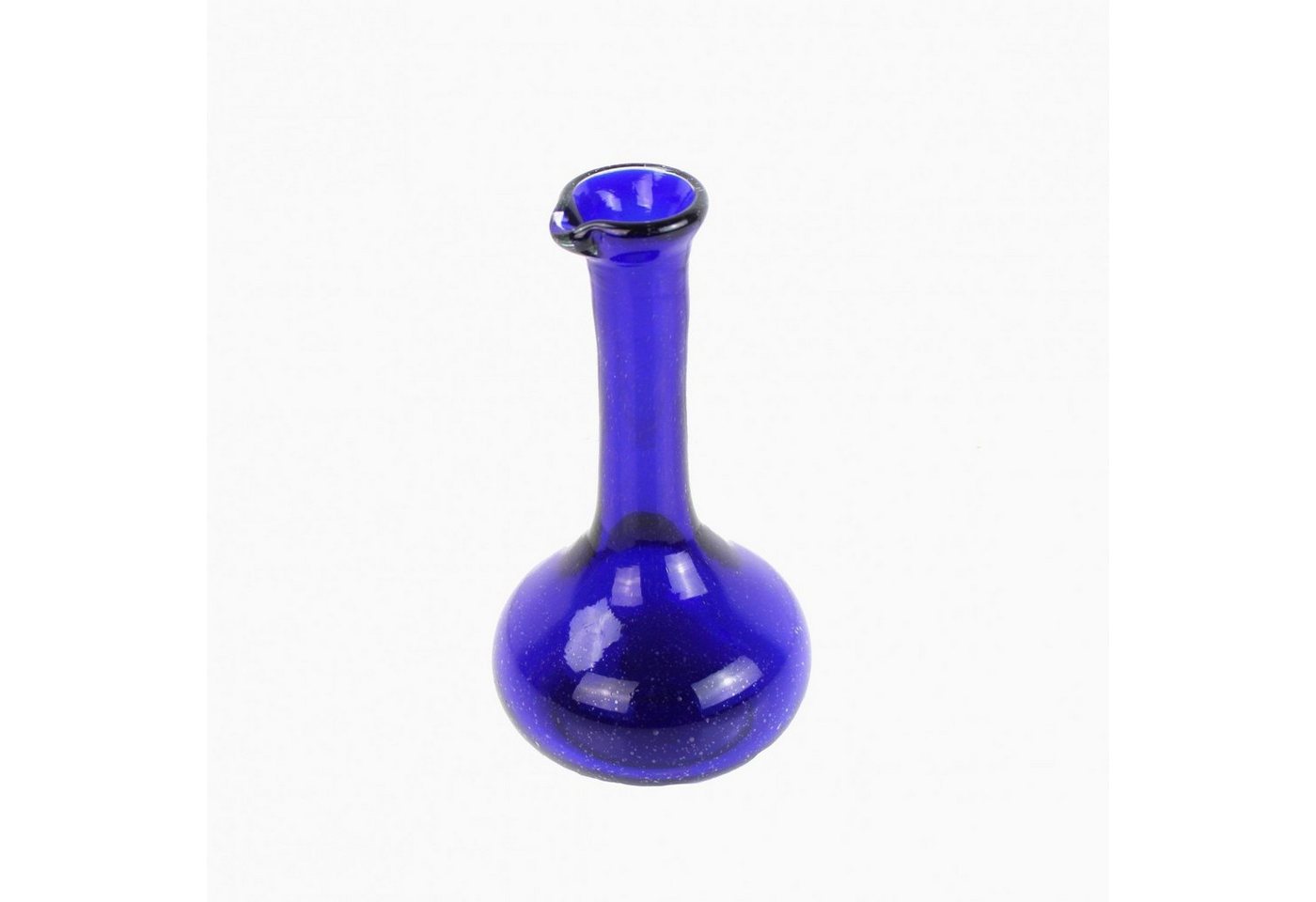 mitienda Dekovase Karaffe blau 22cm, mundgeblasenes Glas von mitienda