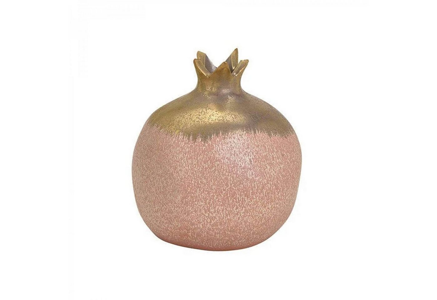 mitienda Dekovase Vase aus Keramik Granatapfel Pink/Rosa, gold von mitienda