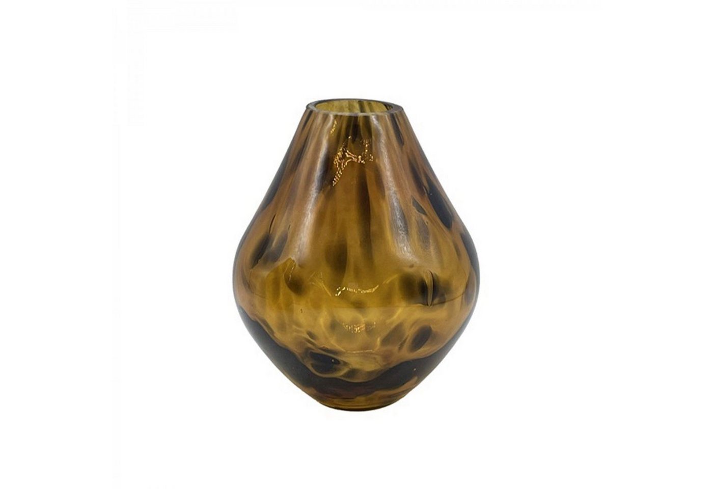 mitienda Dekovase Vase aus mundgeblasenem Glas Leopard 15cm von mitienda