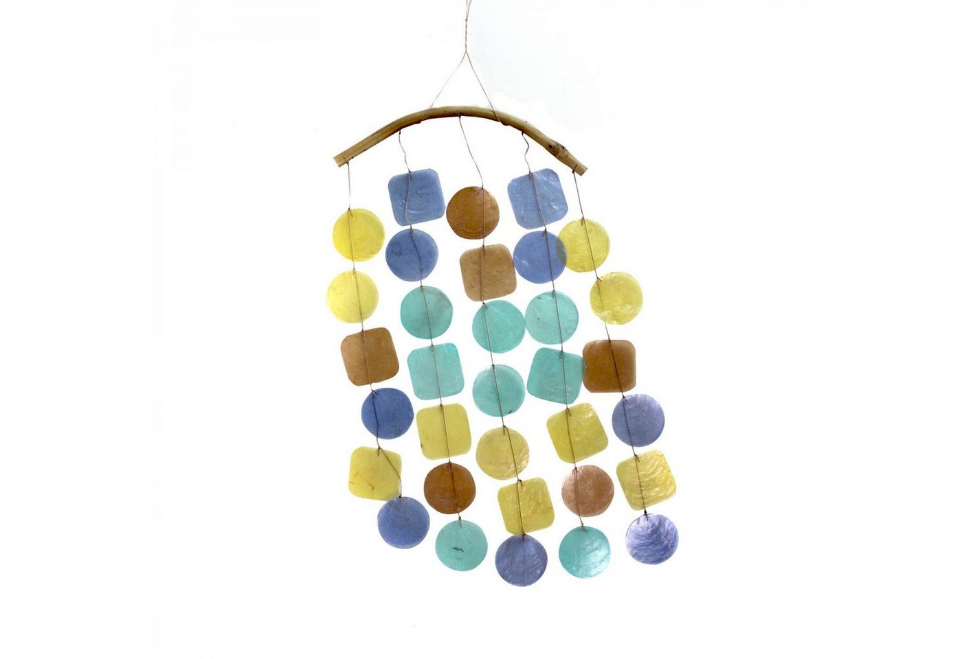 mitienda Fensterdekoration Fensterdeko Muschelwindspiel hellblau beige mitienda Fensterdekoration Fensterdeko Muschelwindspiel hellblau beige von mitienda