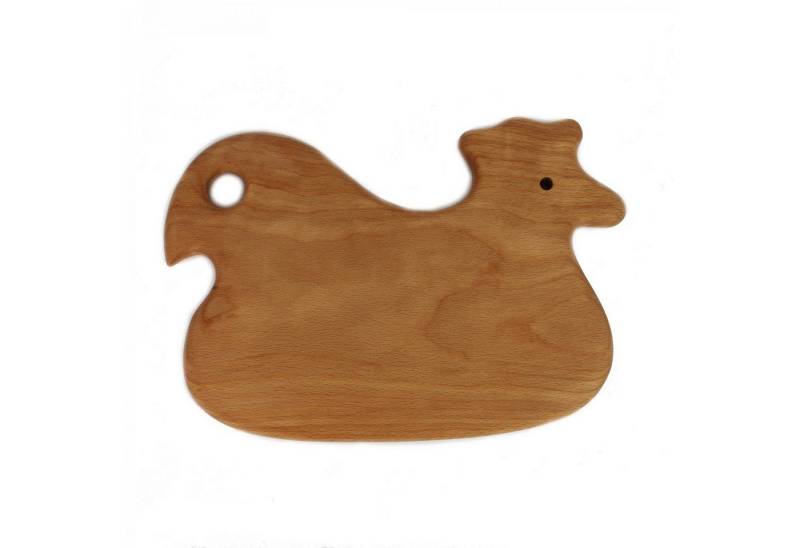 mitienda Frühstücksbrett Frühstücksbrettchen mit Tiermotiv Huhn von mitienda